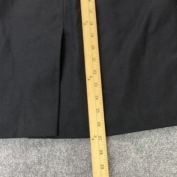 VTG LL Bean Skirt Womens 14 Black 100% Wool USA Made Pockets Lined 27”L Career - Picture 13 of 13